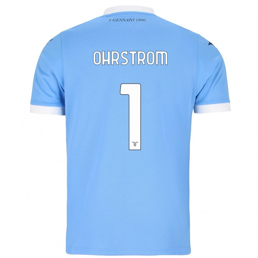 Danxen Femme Maillot Stephanie Ohrstrom #1 Bleu Ciel Blanc Tenues Domicile 2025/26 T-Shirt