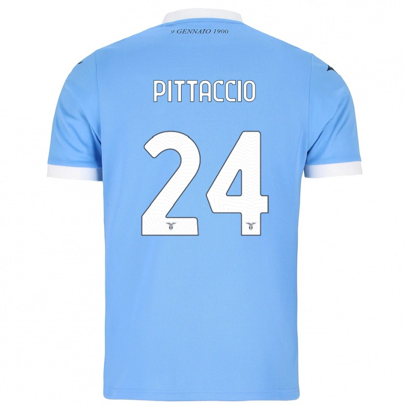 Danxen Femme Maillot Francesca Pittaccio #24 Bleu Ciel Blanc Tenues Domicile 2025/26 T-Shirt