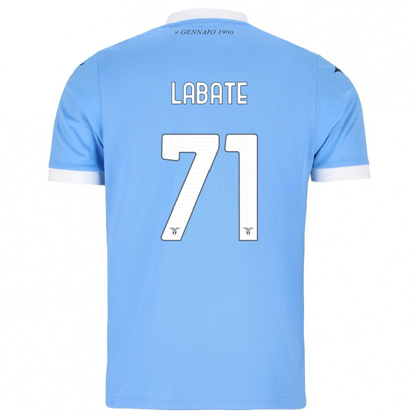 Danxen Femme Maillot Camilla Labate #71 Bleu Ciel Blanc Tenues Domicile 2025/26 T-Shirt