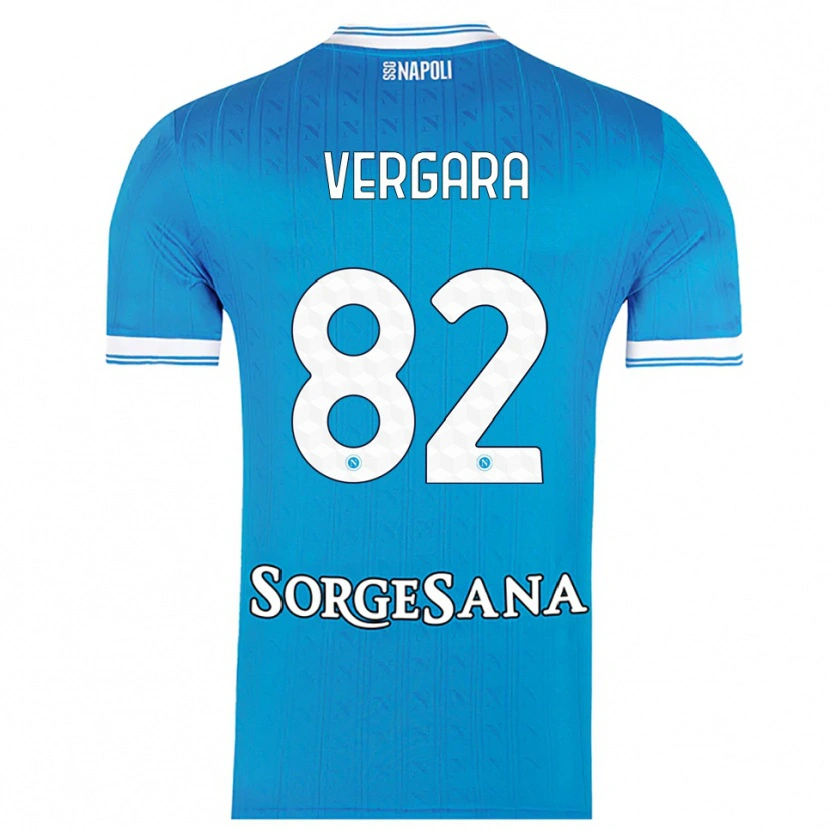 Danxen Femme Maillot Antonio Vergara #82 Bleu Ciel Blanc Tenues Domicile 2025/26 T-Shirt