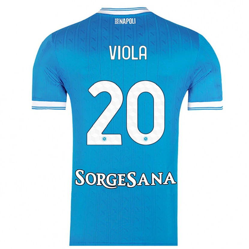 Danxen Femme Maillot Nicola Viola #20 Bleu Ciel Blanc Tenues Domicile 2025/26 T-Shirt