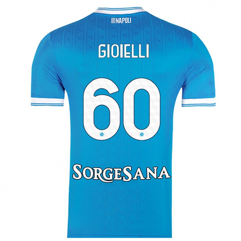 Danxen Femme Maillot Francesco Gioielli #60 Bleu Ciel Blanc Tenues Domicile 2025/26 T-Shirt