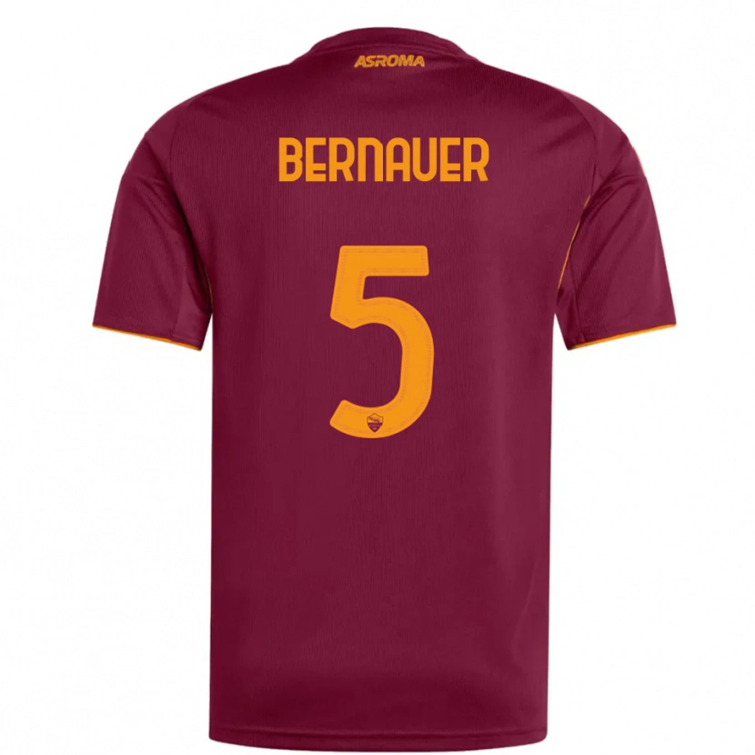 Danxen Femme Maillot Vanessa Bernauer #5 Bourgogne Orange Tenues Domicile 2025/26 T-Shirt