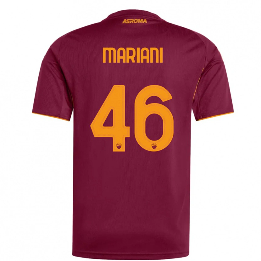 Danxen Femme Maillot Christian Mariani #46 Bourgogne Orange Tenues Domicile 2025/26 T-Shirt