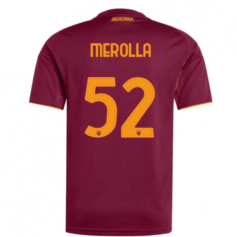 Danxen Femme Maillot Liliana Merolla #52 Bourgogne Orange Tenues Domicile 2025/26 T-Shirt