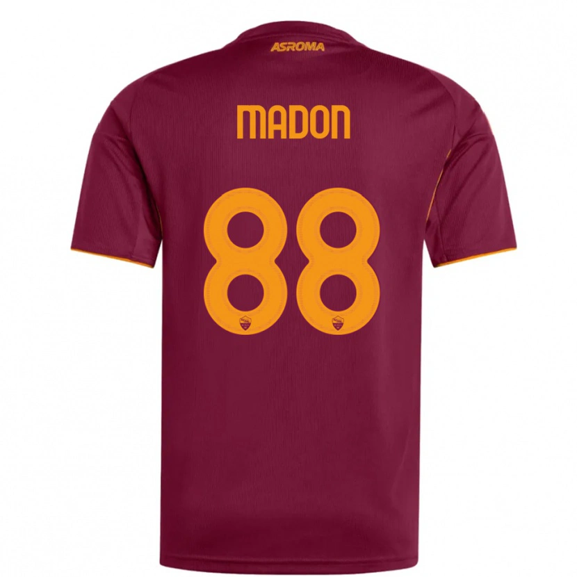 Danxen Femme Maillot Maja Madon #88 Bourgogne Orange Tenues Domicile 2025/26 T-Shirt