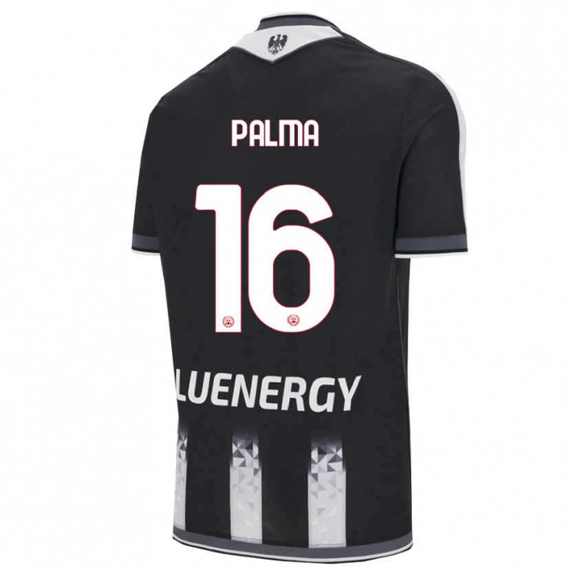 Danxen Femme Maillot Matteo Palma #16 Noir Blanc Tenues Domicile 2025/26 T-Shirt