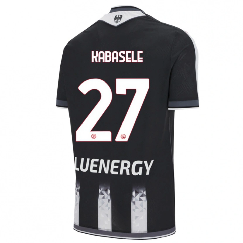 Danxen Femme Maillot Christian Kabasele #27 Noir Blanc Tenues Domicile 2025/26 T-Shirt