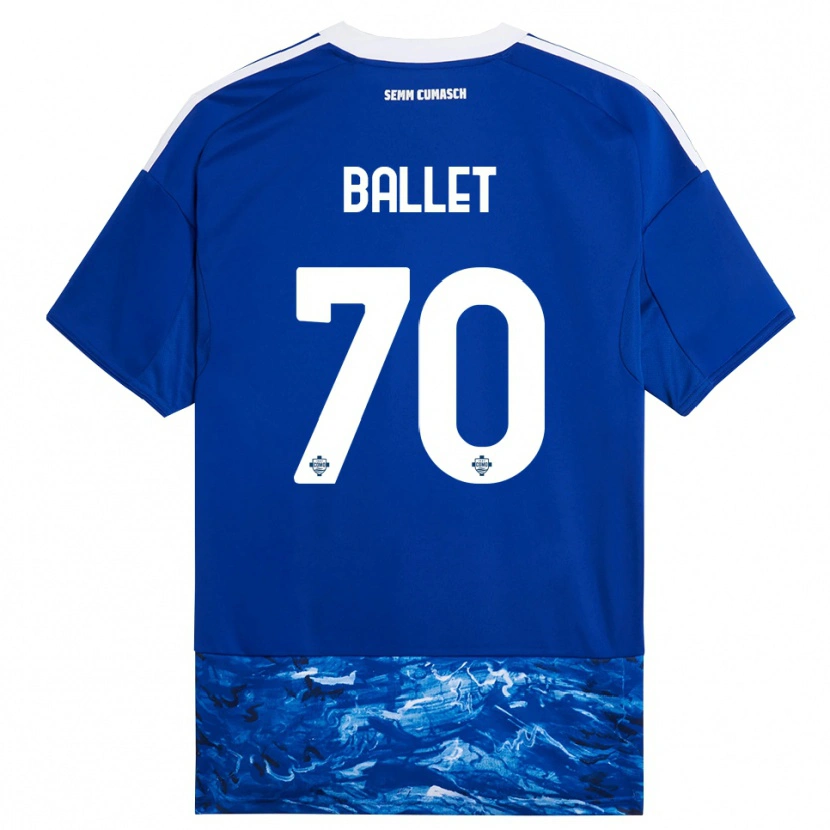 Danxen Femme Maillot Samuel Ballet #70 Bleu Blanc Tenues Domicile 2025/26 T-Shirt