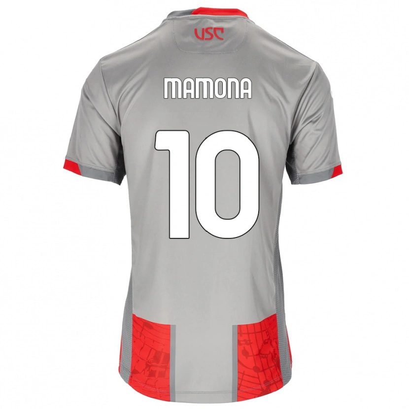 Danxen Femme Maillot Blue Mamona #10 Rouge Gris Tenues Domicile 2025/26 T-Shirt