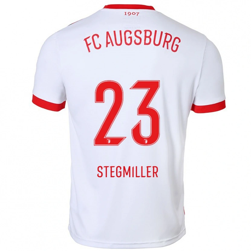 Danxen Femme Maillot Louis Stegmiller #23 Blanc Rouge Tenues Domicile 2025/26 T-Shirt