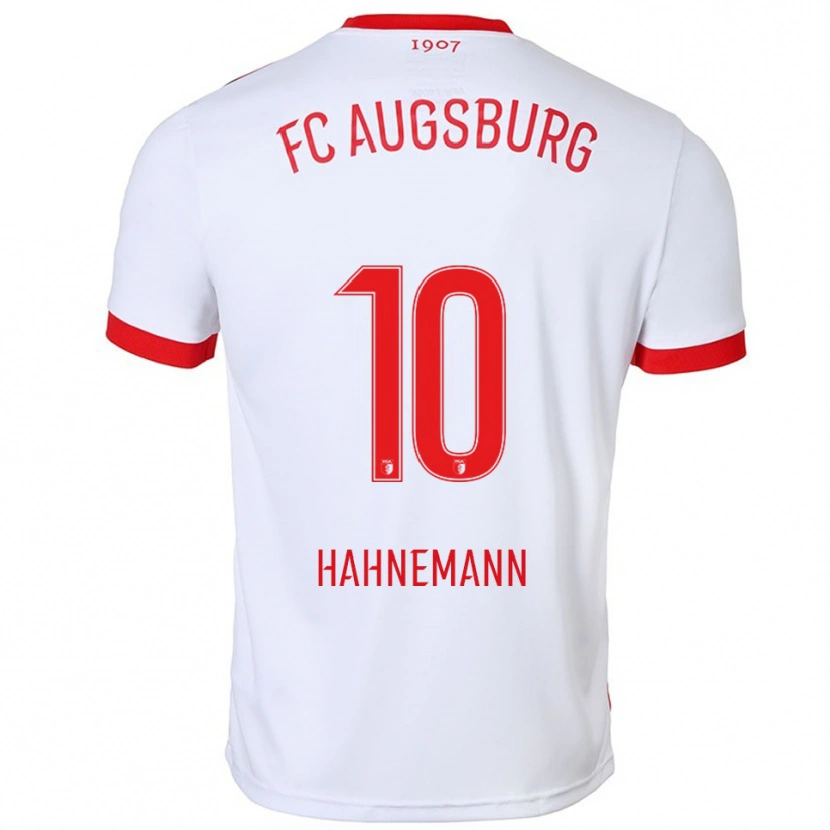Danxen Femme Maillot Jamy Hahnemann #10 Blanc Rouge Tenues Domicile 2025/26 T-Shirt