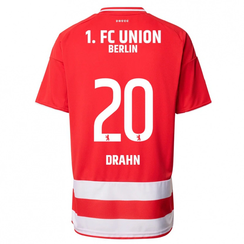 Danxen Femme Maillot Mika Drahn #20 Rouge Blanc Tenues Domicile 2025/26 T-Shirt