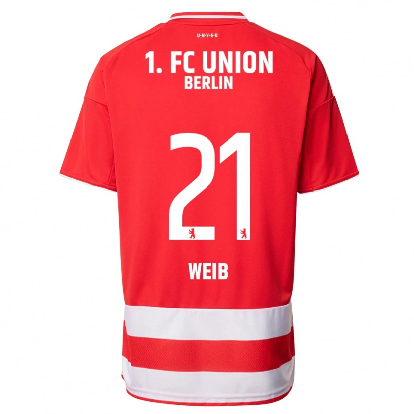 Danxen Femme Maillot Anna Weiß #21 Rouge Blanc Tenues Domicile 2025/26 T-Shirt