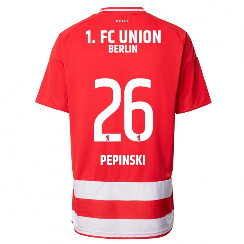 Danxen Femme Maillot Louis Pepinski #26 Rouge Blanc Tenues Domicile 2025/26 T-Shirt