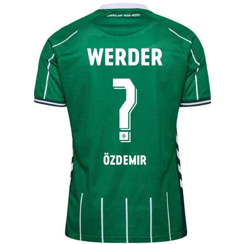 Danxen Femme Maillot Sinem Özdemir #0 Vert Blanc Tenues Domicile 2025/26 T-Shirt