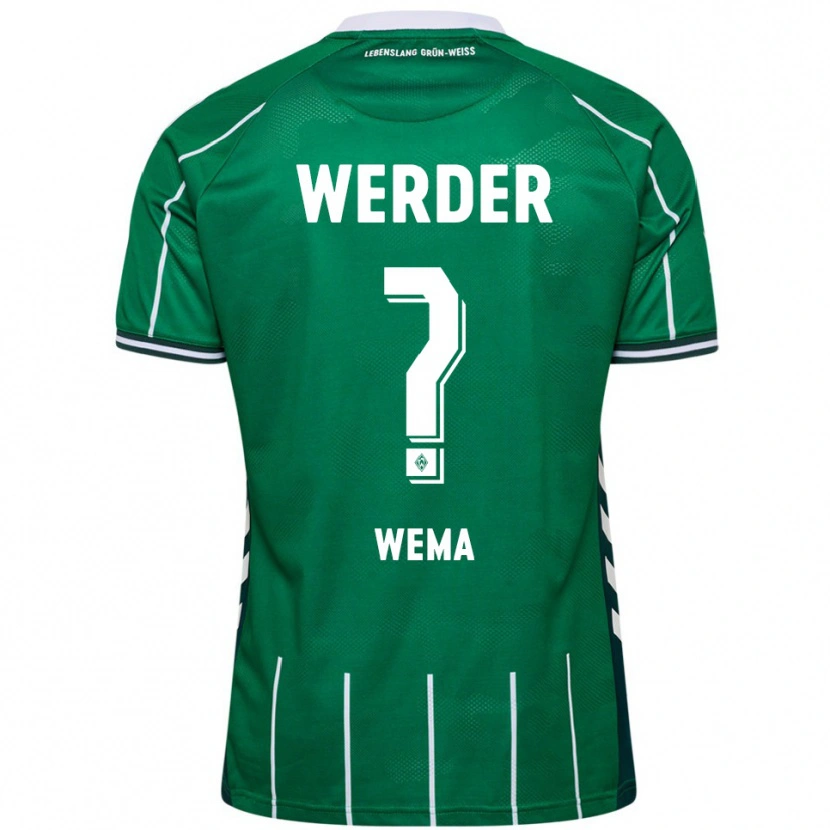 Danxen Femme Maillot Aize Wema #0 Vert Blanc Tenues Domicile 2025/26 T-Shirt