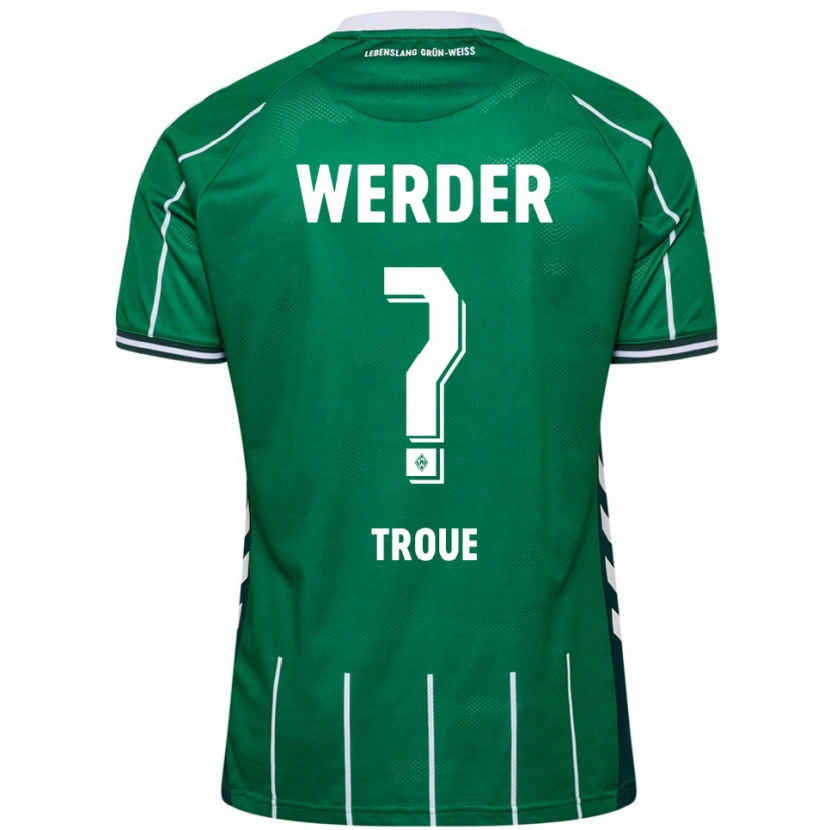 Danxen Femme Maillot Miguel Troue #0 Vert Blanc Tenues Domicile 2025/26 T-Shirt