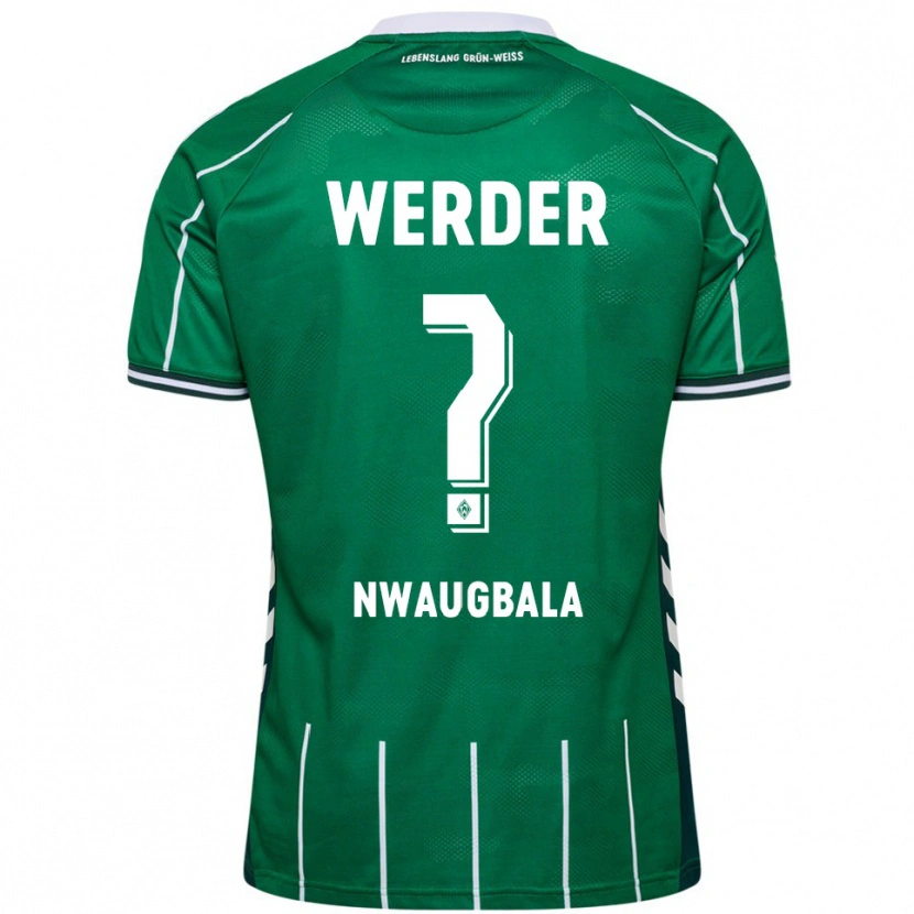 Danxen Femme Maillot Kevin Nwaugbala #0 Vert Blanc Tenues Domicile 2025/26 T-Shirt