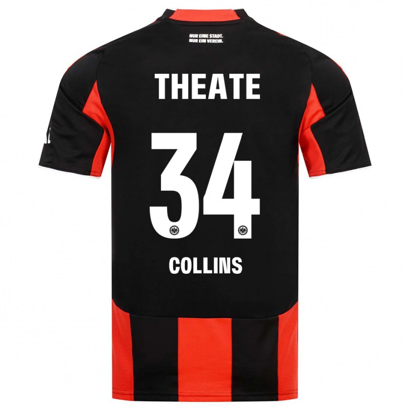 Danxen Femme Maillot Nnamdi Collins #34 Noir Rouge Tenues Domicile 2025/26 T-Shirt