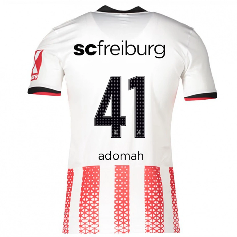 Danxen Femme Maillot Bismark Adomah #41 Blanc Rouge Tenues Domicile 2025/26 T-Shirt