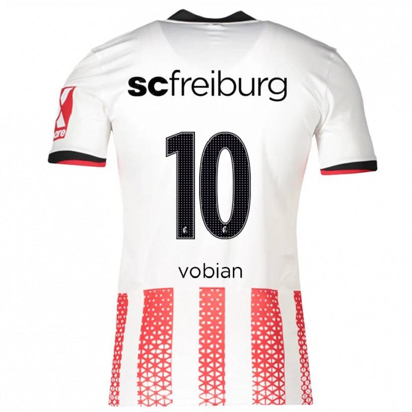 Danxen Femme Maillot Selina Vobian #10 Blanc Rouge Tenues Domicile 2025/26 T-Shirt