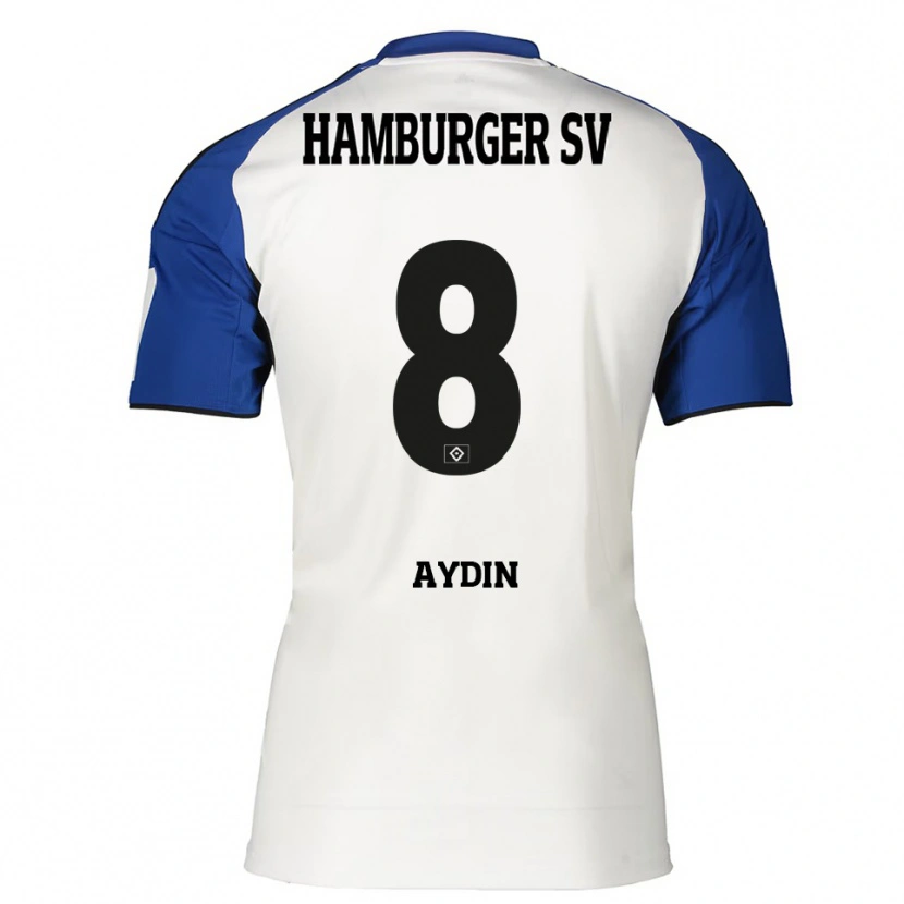 Danxen Femme Maillot Songül Aydin #8 Blanc Bleu Tenues Domicile 2025/26 T-Shirt
