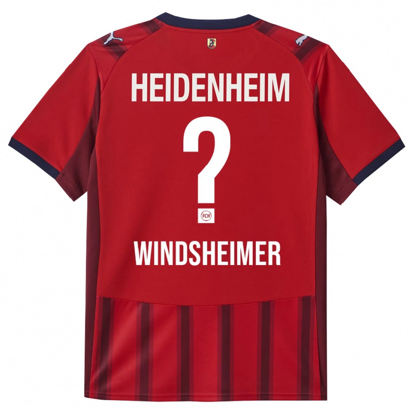 Danxen Femme Maillot Tim Windsheimer #0 Rouge Marine Tenues Domicile 2025/26 T-Shirt