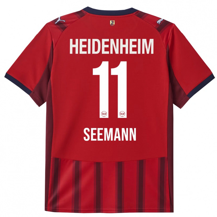 Danxen Femme Maillot Maria Seemann #11 Rouge Marine Tenues Domicile 2025/26 T-Shirt