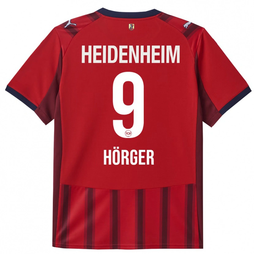 Danxen Femme Maillot Verena Hörger #9 Rouge Marine Tenues Domicile 2025/26 T-Shirt