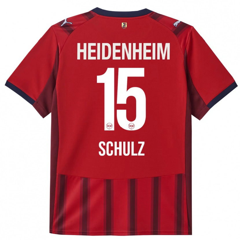 Danxen Femme Maillot Dana Schulz #15 Rouge Marine Tenues Domicile 2025/26 T-Shirt