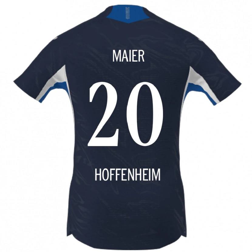 Danxen Femme Maillot Leonie Maier #20 Marine Blanc Tenues Domicile 2025/26 T-Shirt
