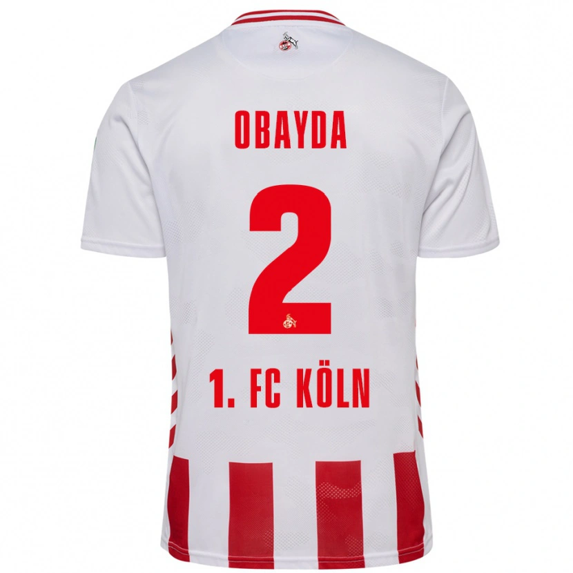 Danxen Femme Maillot Yazan Obayda #2 Blanc Rouge Tenues Domicile 2025/26 T-Shirt