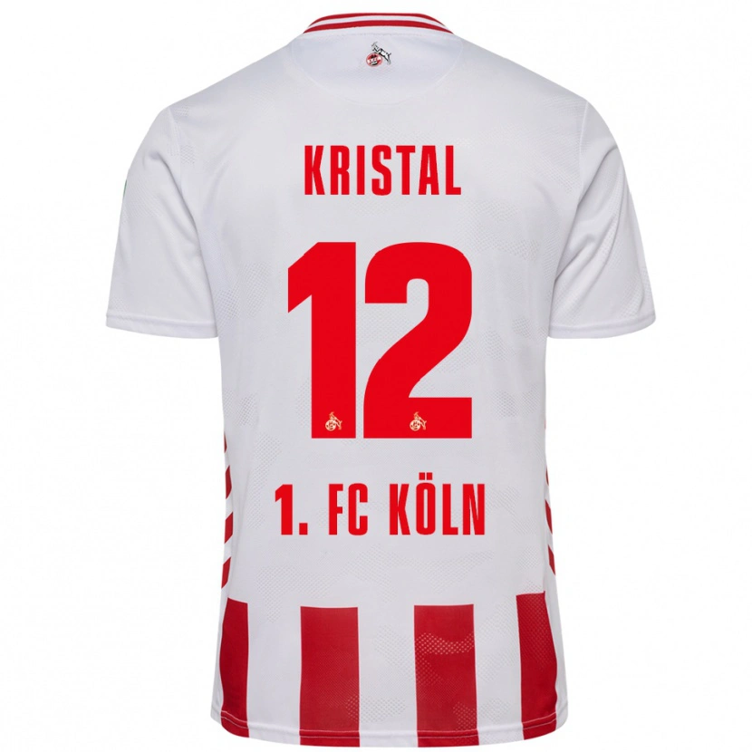 Danxen Femme Maillot Patrik Kristal #12 Blanc Rouge Tenues Domicile 2025/26 T-Shirt