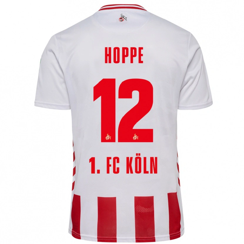 Danxen Femme Maillot Paula Hoppe #12 Blanc Rouge Tenues Domicile 2025/26 T-Shirt
