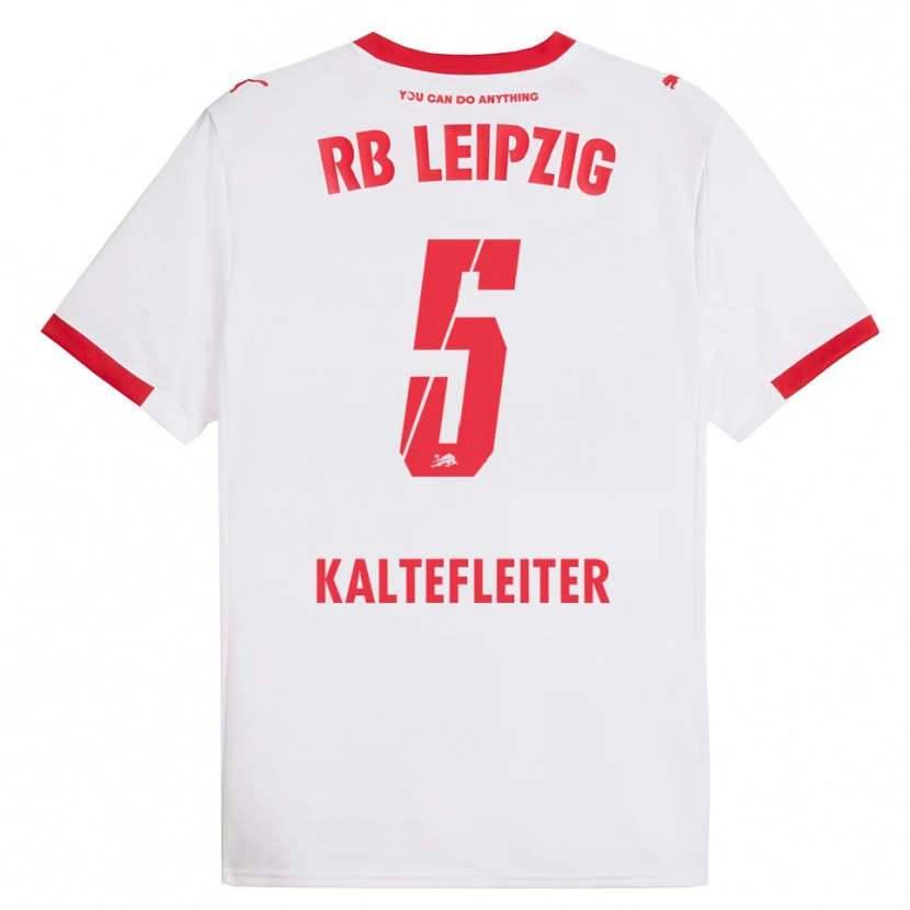 Danxen Femme Maillot Benno Kaltefleiter #5 Blanc Rouge Tenues Domicile 2025/26 T-Shirt
