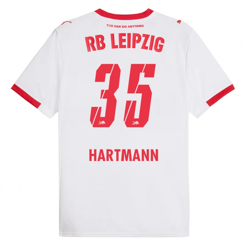 Danxen Femme Maillot Fabrice Hartmann #35 Blanc Rouge Tenues Domicile 2025/26 T-Shirt