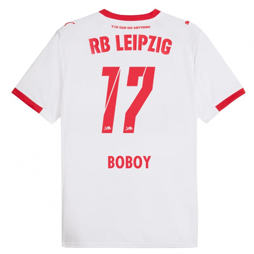 Danxen Femme Maillot Delice Boboy #17 Blanc Rouge Tenues Domicile 2025/26 T-Shirt