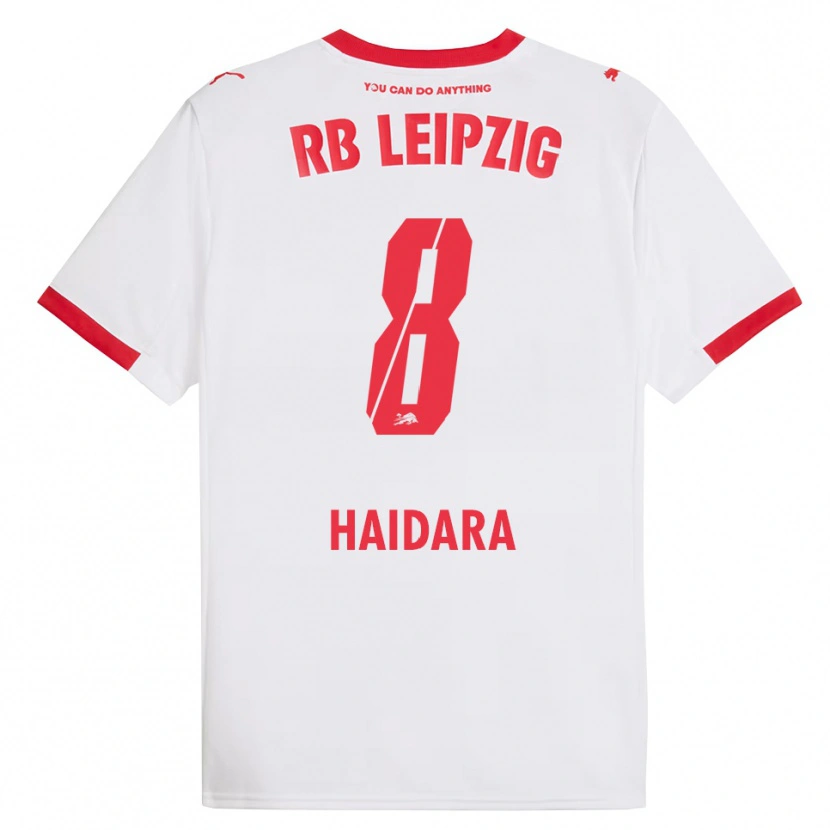 Danxen Femme Maillot Amadou Haidara #8 Blanc Rouge Tenues Domicile 2025/26 T-Shirt