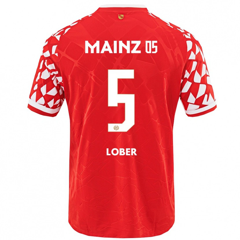 Danxen Femme Maillot Jana Löber #5 Rouge Blanc Tenues Domicile 2025/26 T-Shirt