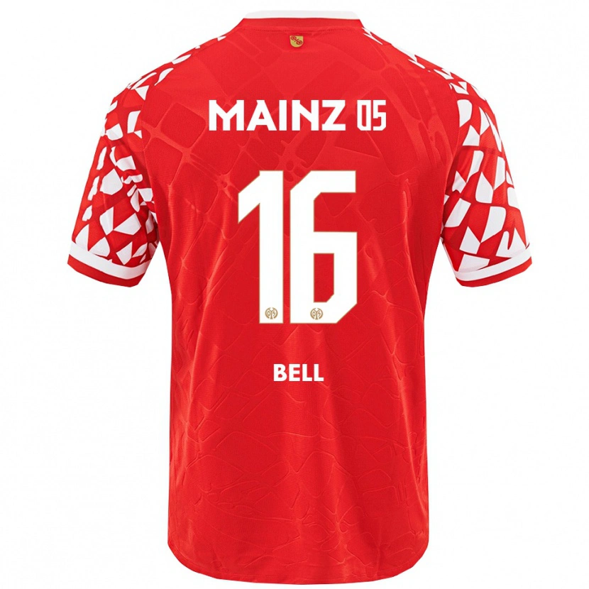 Danxen Femme Maillot Stefan Bell #16 Rouge Blanc Tenues Domicile 2025/26 T-Shirt