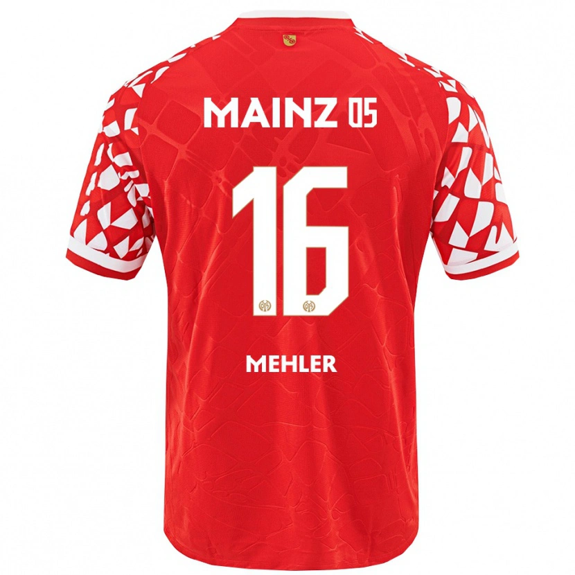 Danxen Femme Maillot Melina Mehler #16 Rouge Blanc Tenues Domicile 2025/26 T-Shirt
