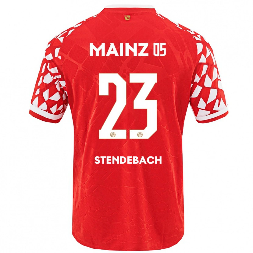 Danxen Femme Maillot Jule Stendebach #23 Rouge Blanc Tenues Domicile 2025/26 T-Shirt