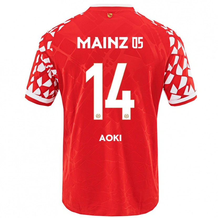 Danxen Femme Maillot Hiyori Aoki #14 Rouge Blanc Tenues Domicile 2025/26 T-Shirt