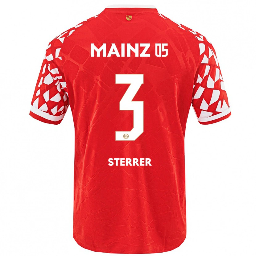 Danxen Femme Maillot Miriam Sterrer #3 Rouge Blanc Tenues Domicile 2025/26 T-Shirt