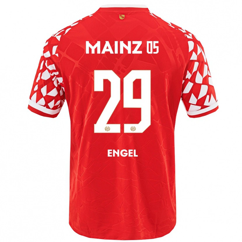 Danxen Femme Maillot Fritz Engel #29 Rouge Blanc Tenues Domicile 2025/26 T-Shirt