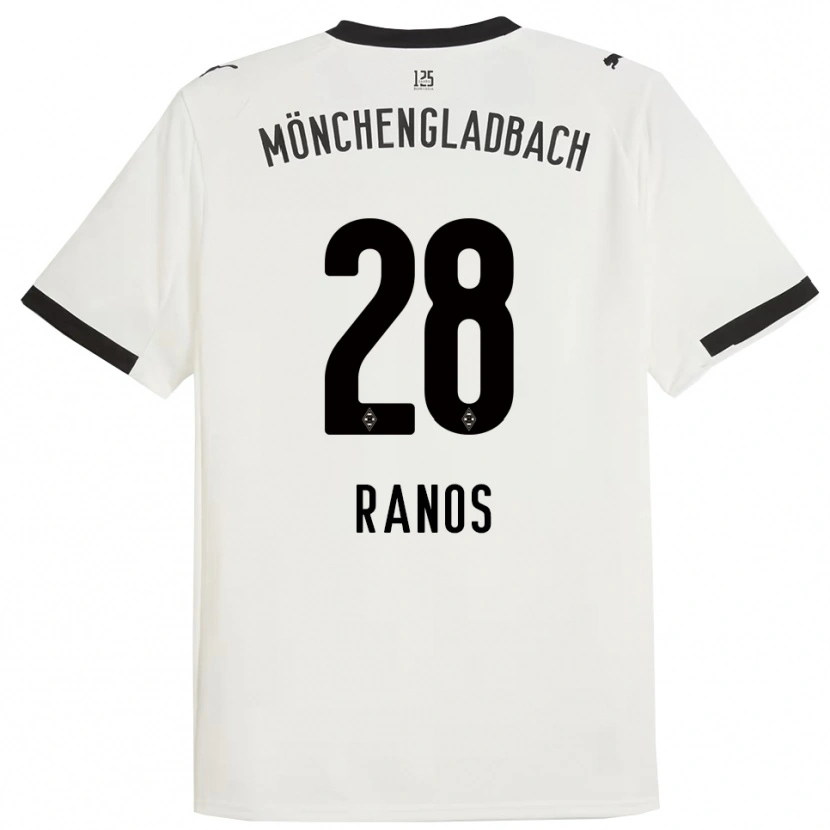 Danxen Femme Maillot Grant-Leon Ranos #28 Blanc Noir Tenues Domicile 2025/26 T-Shirt