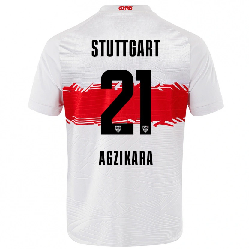 Danxen Femme Maillot Emirhan Ağzıkara #21 Blanc Rouge Tenues Domicile 2025/26 T-Shirt