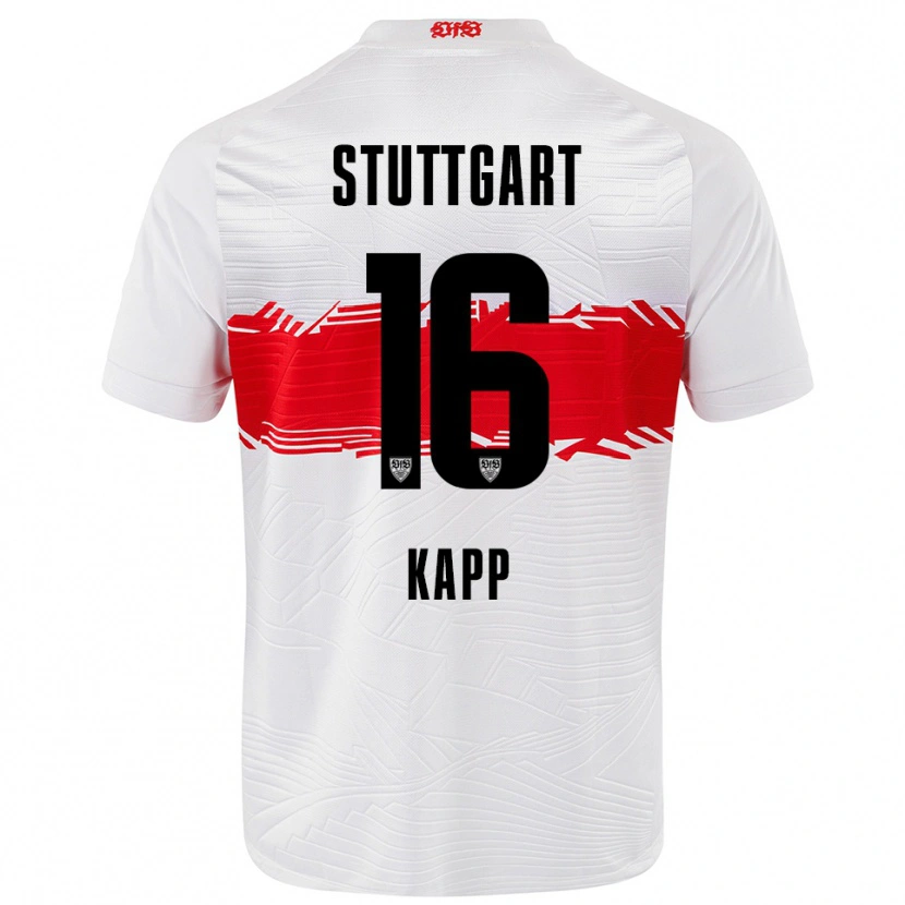 Danxen Femme Maillot Patrick Kapp #16 Blanc Rouge Tenues Domicile 2025/26 T-Shirt