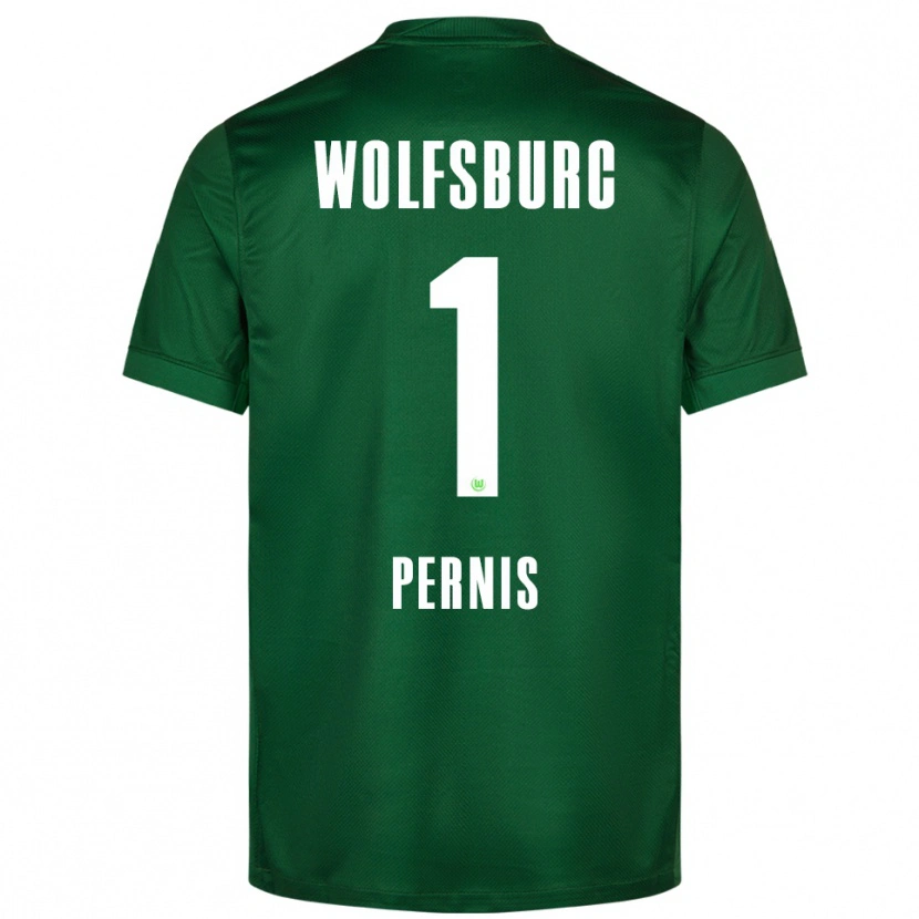 Danxen Femme Maillot Dusan Pernis #1 Vert Blanc Tenues Domicile 2025/26 T-Shirt